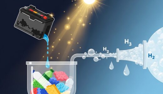 ケンブリッジ大学、廃バッテリー酸×太陽光でプラスチックをクリーン水素に変換する技術を開発