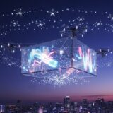 アンコール「SKY LED」始動─空飛ぶLEDで広告もライブ演出も、ドローン×10m巨大スクリーンの新体