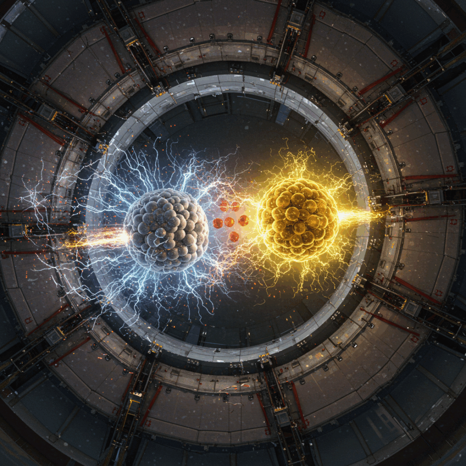 CERN・LHC実験で実現した現代の錬金術：鉛から金への核変換に成功、一瞬で消滅する89,000個/秒の金原子核