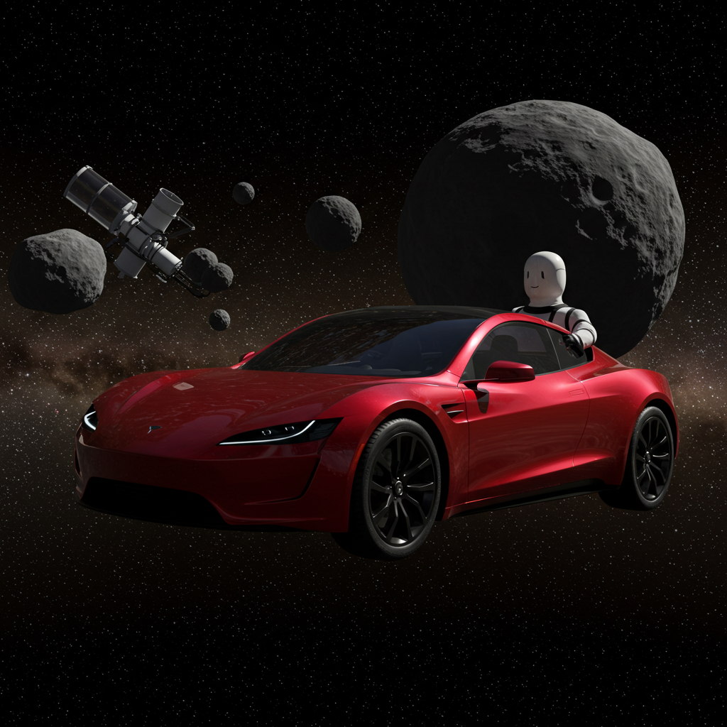 SpaceXのテスラ・ロードスター、NASAが小惑星と誤認識 – 宇宙物体追跡の課題が浮き彫りに
