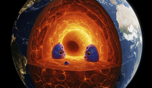 Caltech研究チーム、地球マントル深部に「失われた惑星テイア」の痕跡を発見 ― 45億年前の衝突が今も地球内部に