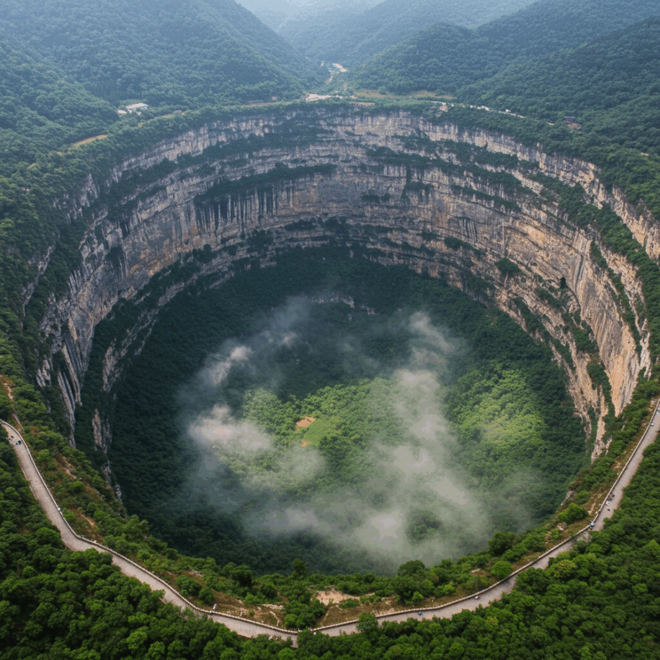 小柴天坑：世界最大の陥没穴が明かす地球の秘密と驚異の生態系