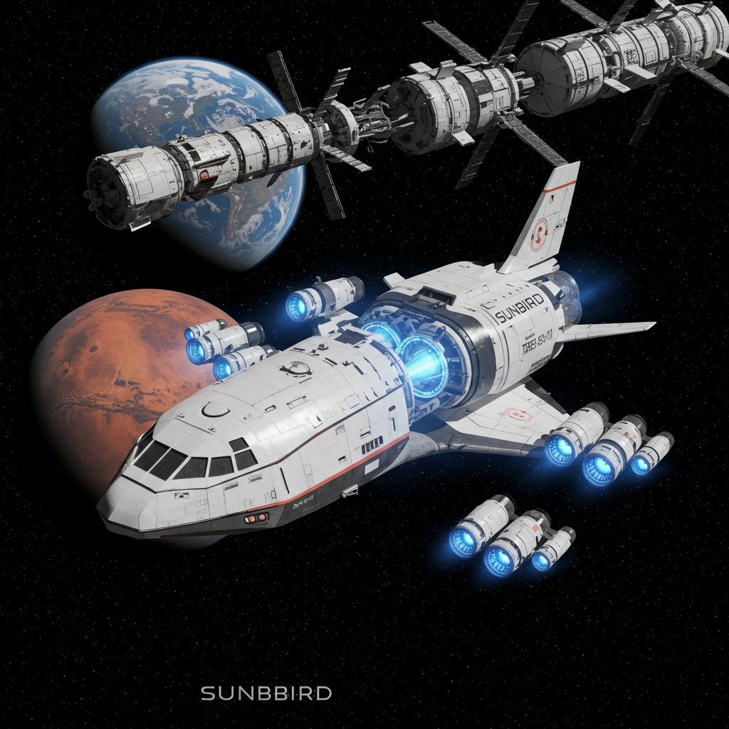パルサー・フュージョン「サンバード」核融合ロケット、火星到達を4ヶ月に短縮へ｜2027年軌道実証予定