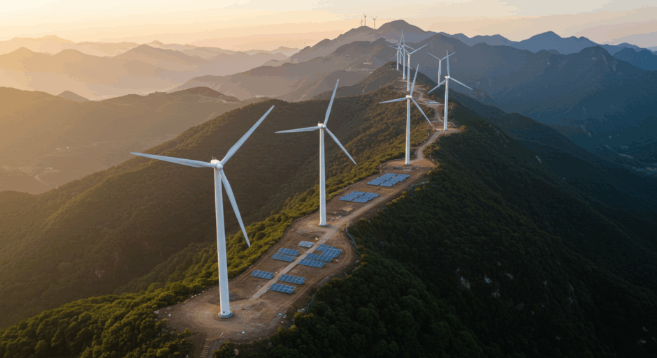 三峡能源、重慶で単機容量最大60MW風力発電プロジェクトが全容量系統連系を実現　「太陽光＋生態修復」モデルで年間1.1億kWh発電