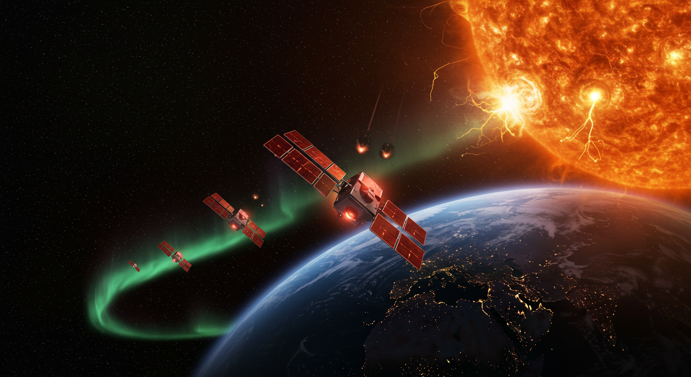 Starlink衛星が太陽嵐で早期落下、SpaceXの宇宙インフラに予想外の脅威 - NASA研究で判明