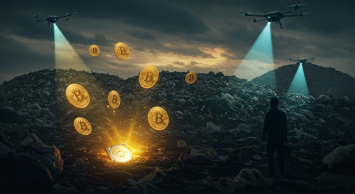 ビットコイン7億4200万ドル分のハードドライブ紛失事件、12年の捜索に終止符 - ドキュメンタリー化で再注目