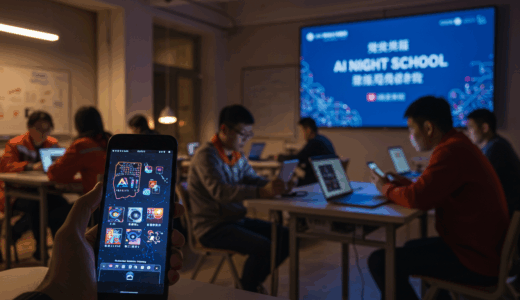 中国でAI夜間学校が急拡大、配達員から会社員まで副収入月2,000元を実現