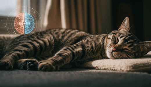 猫が左を下にして眠るのは生存戦略!?｜進化的適応による危険回避メカニズム