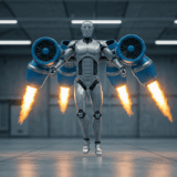 イタリア工科大学のiRonCub3、ジェットタービンとAI制御で人型ロボット初の飛行実現