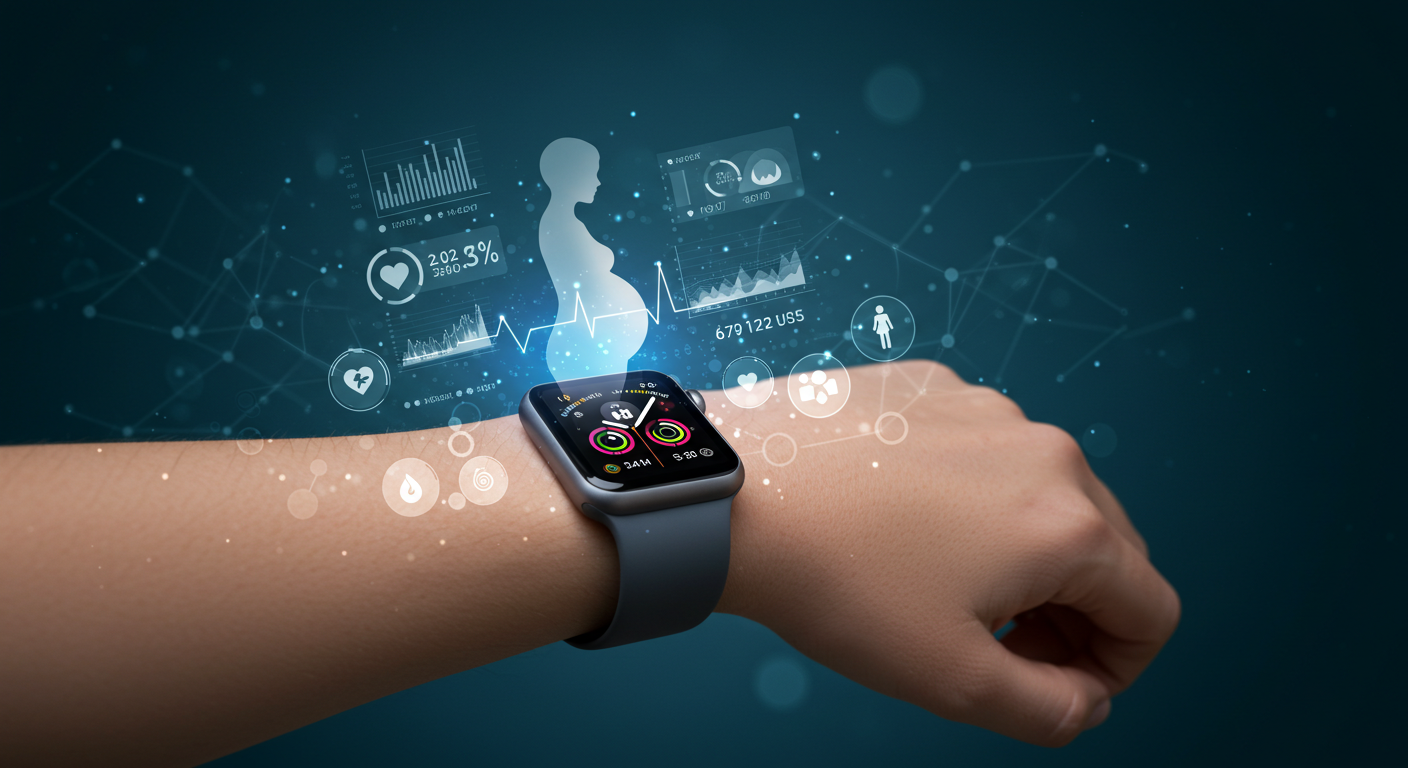 Apple Watch×AI、行動データから妊娠を92%精度で検知｜2025年新研究