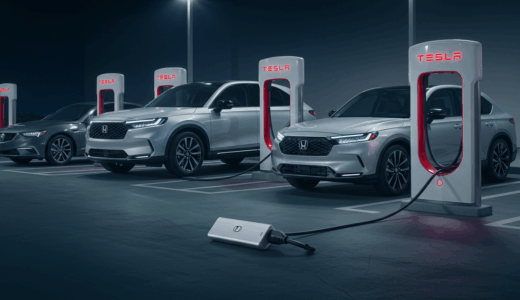 HondaとAcura、Teslaスーパーチャージャー解禁｜NACS標準統一で充電環境が劇的改善