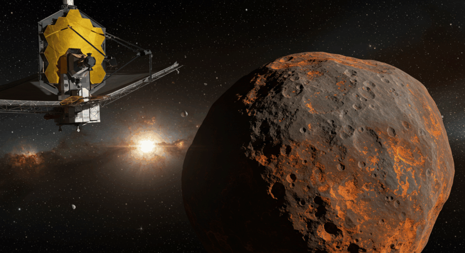 NASA・ジェイムズ・ウェッブ宇宙望遠鏡、小惑星プシケの水和現象を検出