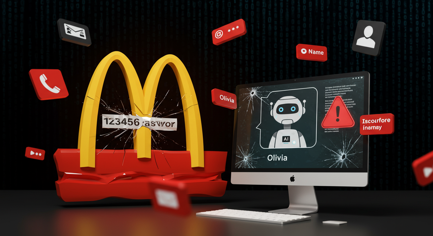 マクドナルドAI採用システム、セキュリティ欠陥で数千万人の求職者データが危険に