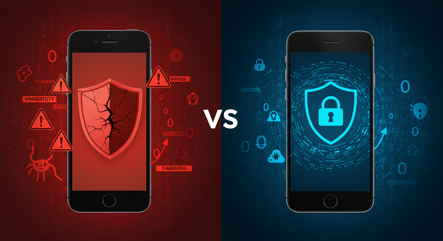 iPhone vs Android セキュリティ比較：Malwarebytesが明かすiPhoneユーザーの高リスク行動