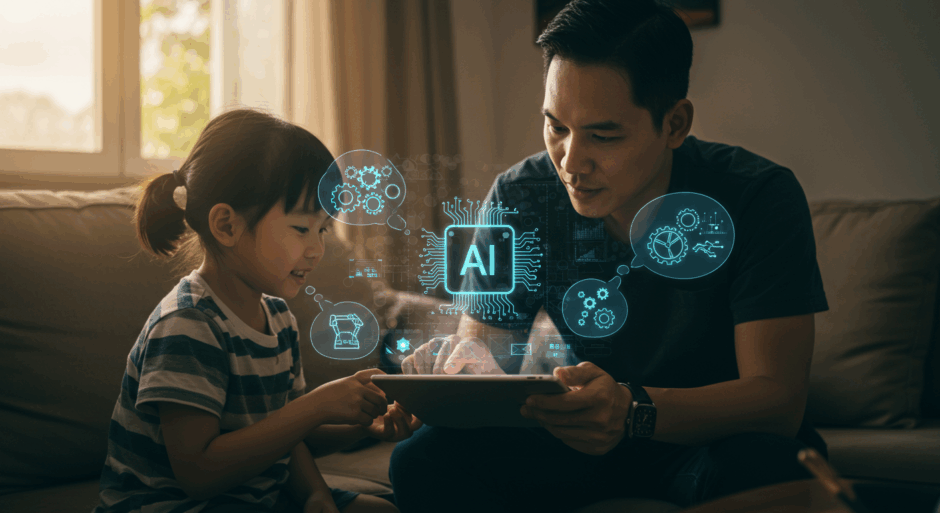 子どものAI活用調査：半数以上の親が将来の仕事不安、8割超が「発想力・思考力」を重視