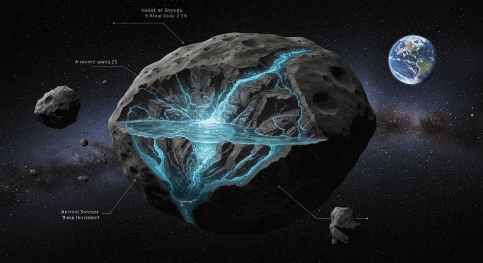 はやぶさ2が解明｜小惑星リュウグウに古代の流水痕跡を発見、地球の海洋形成理論に新展開