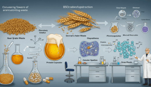 ノルウェー工科大学が開発、ビール醸造粕から医薬品カプセルを製造する革新技術
