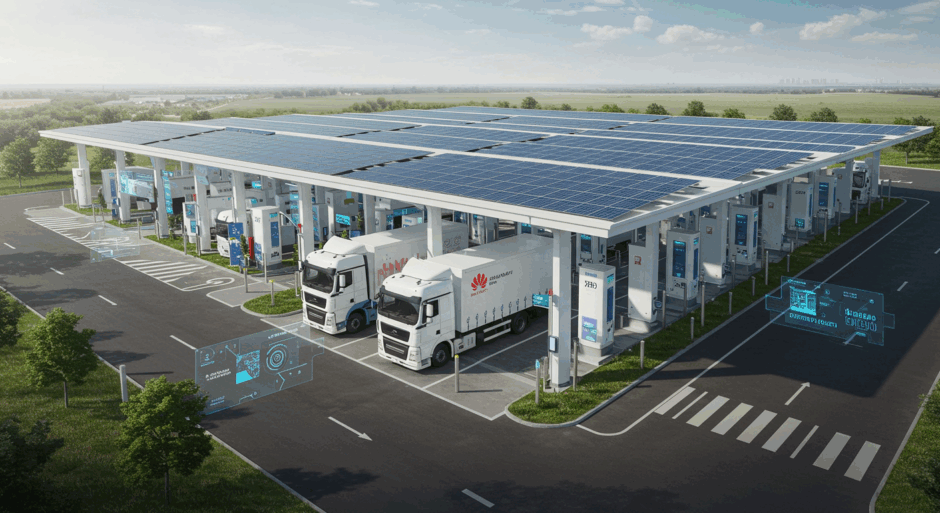 Huawei、世界初100MW充電ステーションで5分100km充電を実現——Tesla Superchargerの4倍出力で電動トラック革命