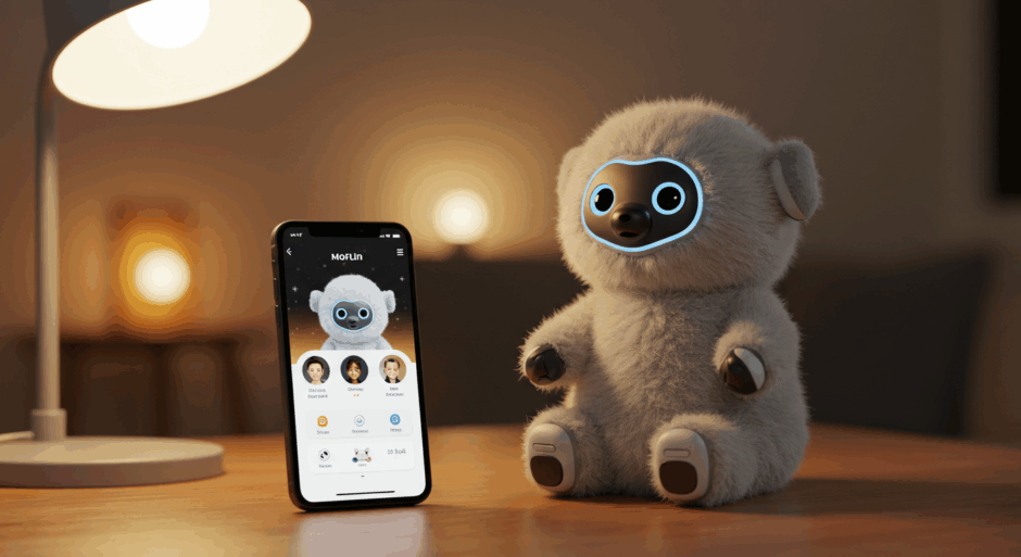 カシオ「Moflin」米英で発売開始、400万通りの感情を持つAIペットが海外進出