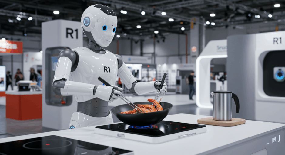 Ant Group「R1」発表｜Tesla Optimusに挑戦するヒューマノイドロボットが料理デモを披露、中国AI競争が加速