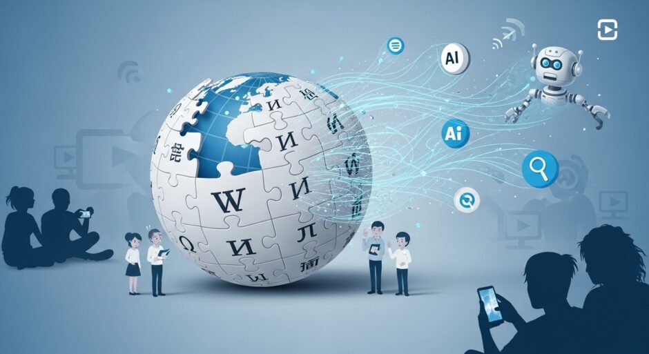 WikipediaがAI要約とSNS動画でトラフィック8%減少｜集合知の危機と持続可能性の課題