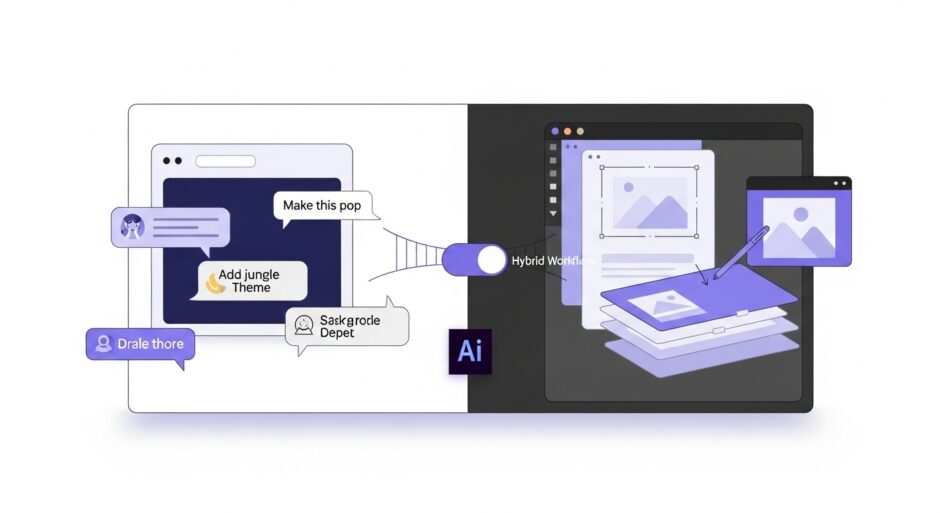 Adobe Express AIアシスタント登場、曖昧な指示でもデザイン編集が可能に