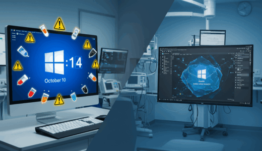 Windows 10サポート終了まであと2週間、医療業界の移行率33.5%が示す深刻なリスク
