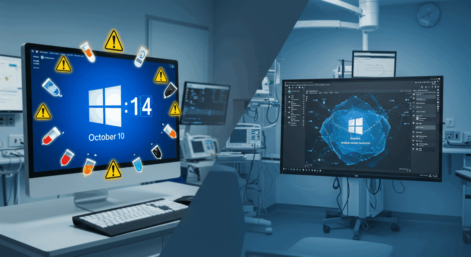 Windows 10サポート終了まであと2週間、医療業界の移行率33.5%が示す深刻なリスク