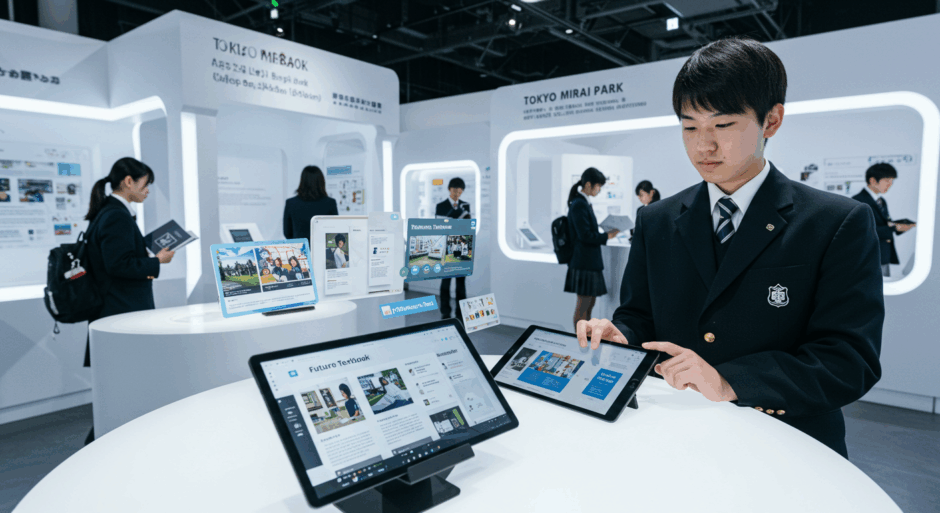 高校生開発のAI教科書「未来の教科書」が日本科学未来館に登場 - タイトル入力だけで教科書と解説動画を生成