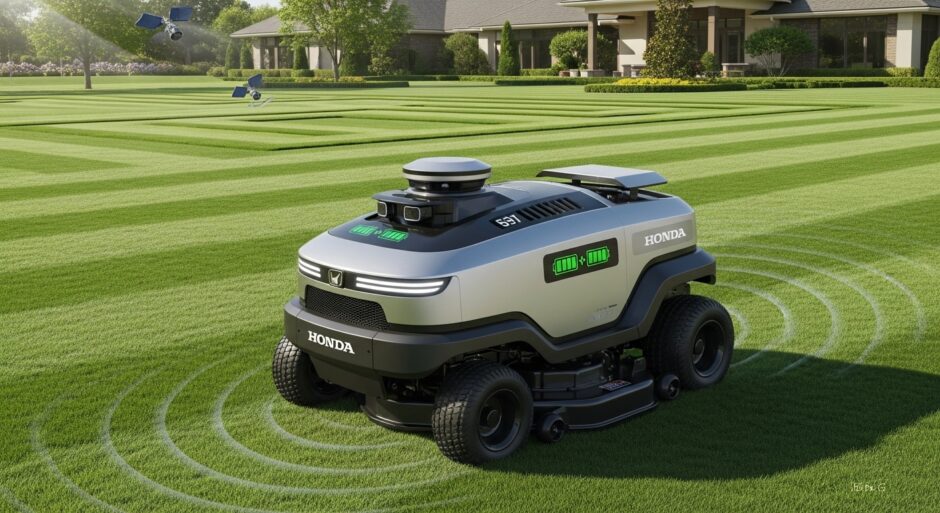 Honda初の電動乗用芝刈機ProZision Autonomous、ティーチング方式で最大15エーカーを自律走行