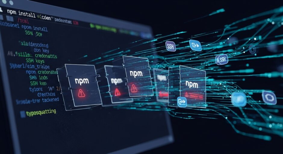  npmで10個の悪意あるパッケージが発見、9,900ダウンロードを記録しシステムキーリングから認証情報を窃取