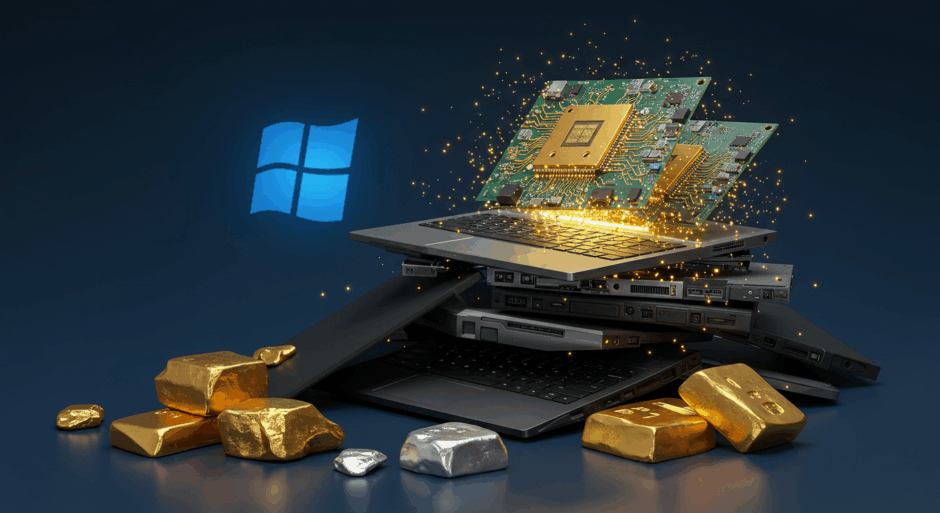 Windows 10サポート終了で18億ポンドの貴金属が眠る電子廃棄物へ―英国だけで1,440万台が旧式化