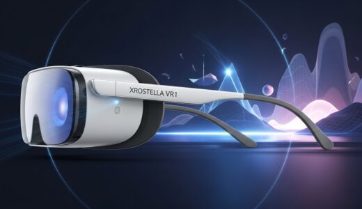 シャープが約198gのメガネ型VRグラス「Xrostella VR1」を発表、日常利用を実現