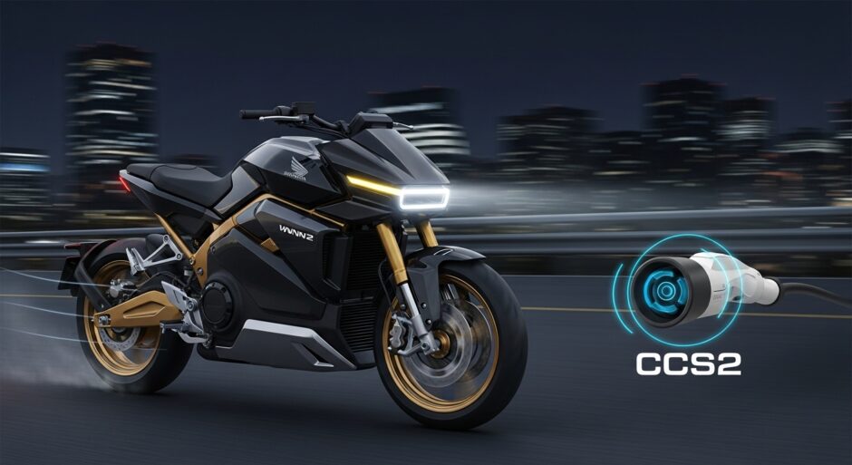ホンダ初の電動ネイキッド「WN7」、CCS2対応で急速充電30分、風のように走る未来へ