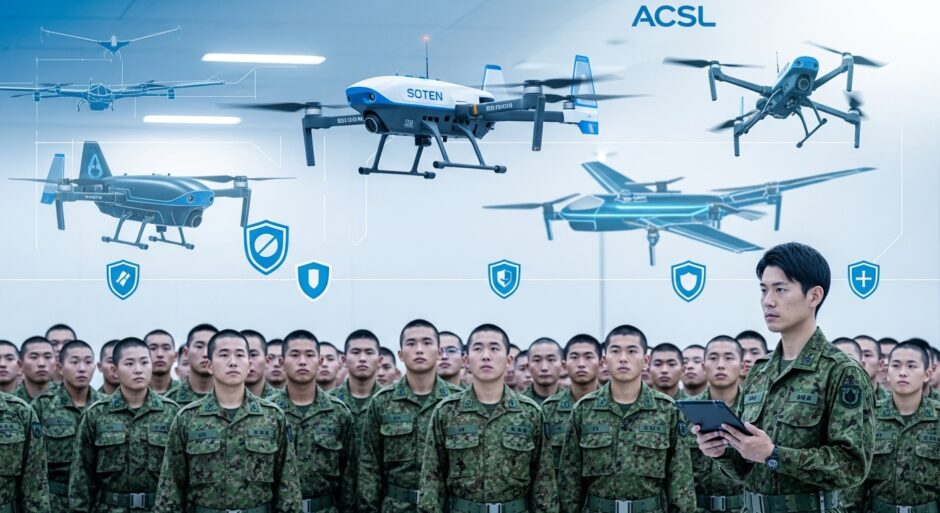 ACSL国産ドローン「SOTEN」が陸自富士学校幹部候補生研修に採用