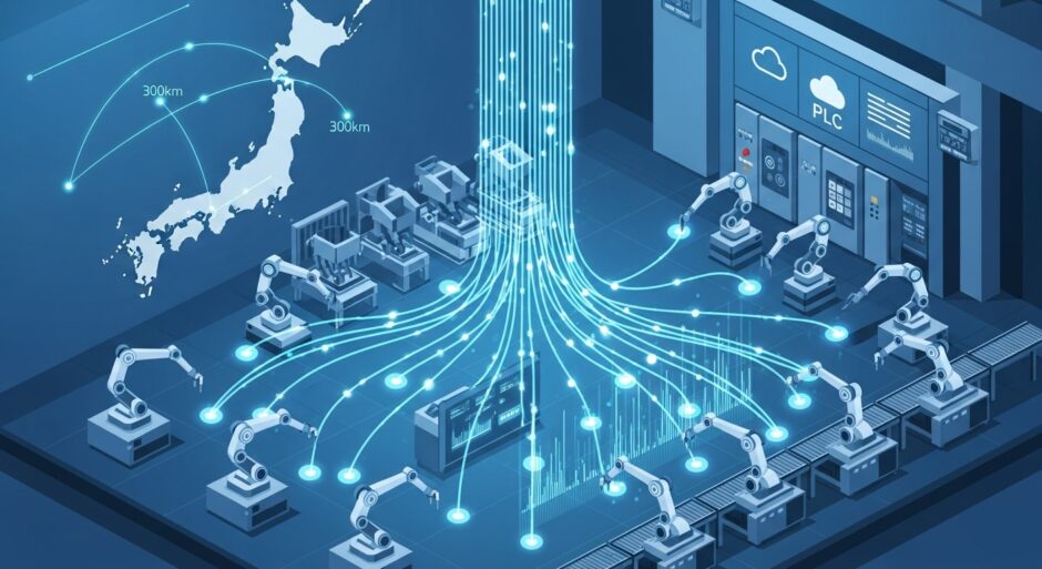 NTTのIOWN APNと東芝のクラウド型PLC、300km離れた生産設備の遠隔制御に成功