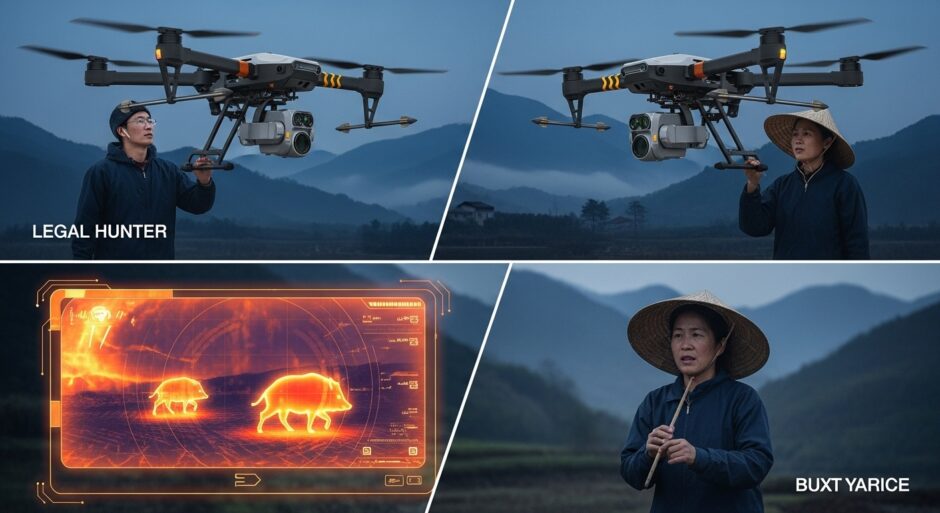 中国の狩猟ドローン、法規制の空白地帯で誤用拡大──SNS拡散が招く新たな課題