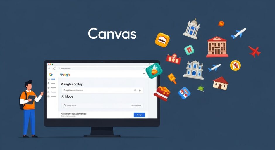 Google AI Mode、旅行計画を自動化する「Canvas」機能を発表―エージェント型AIで予約まで完結