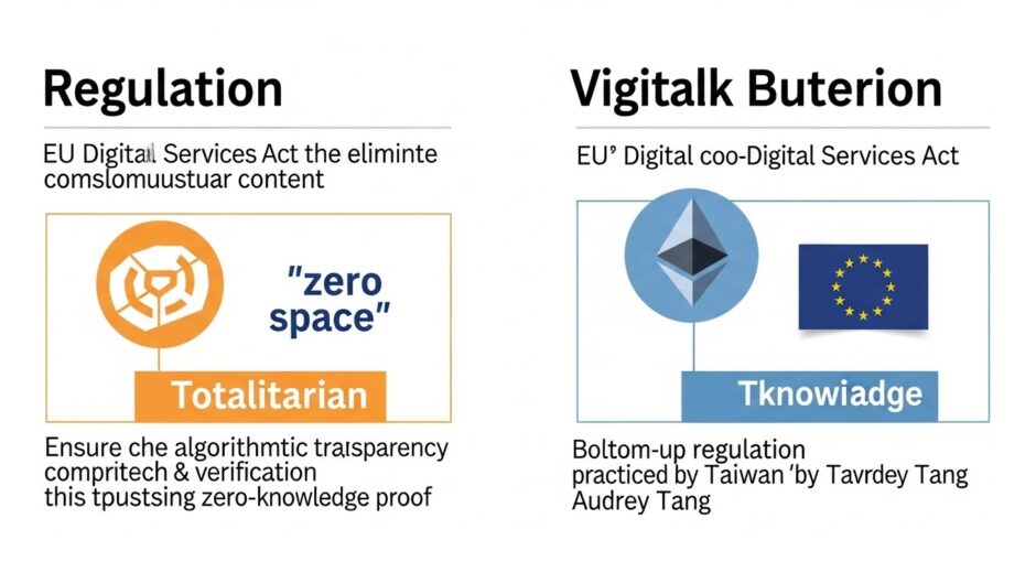 ヴィタリック・ブテリン、EUデジタルサービス法の「ゼロスペース検閲」に警鐘──アルゴリズム透明性と台湾モデルを提唱