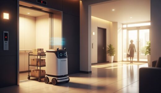 三菱電機BSとPreferred Robotics、エレベーター連携でマンション内荷物配送の実証実験を開始