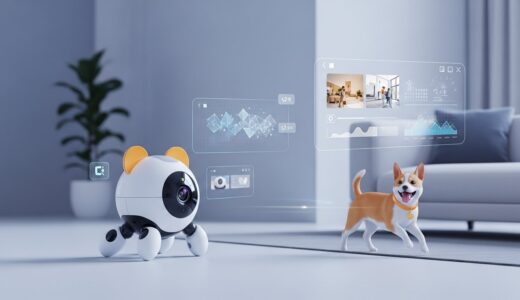 フロンティアエックス、ペット追跡ロボット「ヴェックス」をCES 2026で発表。AI編集で日常を物語に変換
