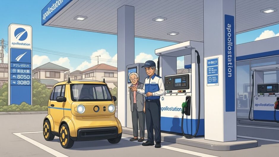 ガソリンスタンドが変わる。出光興産、小型モビリティ「mibot」の販売拠点に