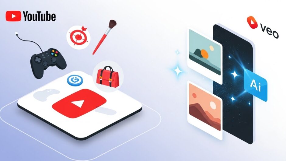 YouTube、Promote機能に興味ターゲティング追加。Veo 3.1で画像から動画生成も