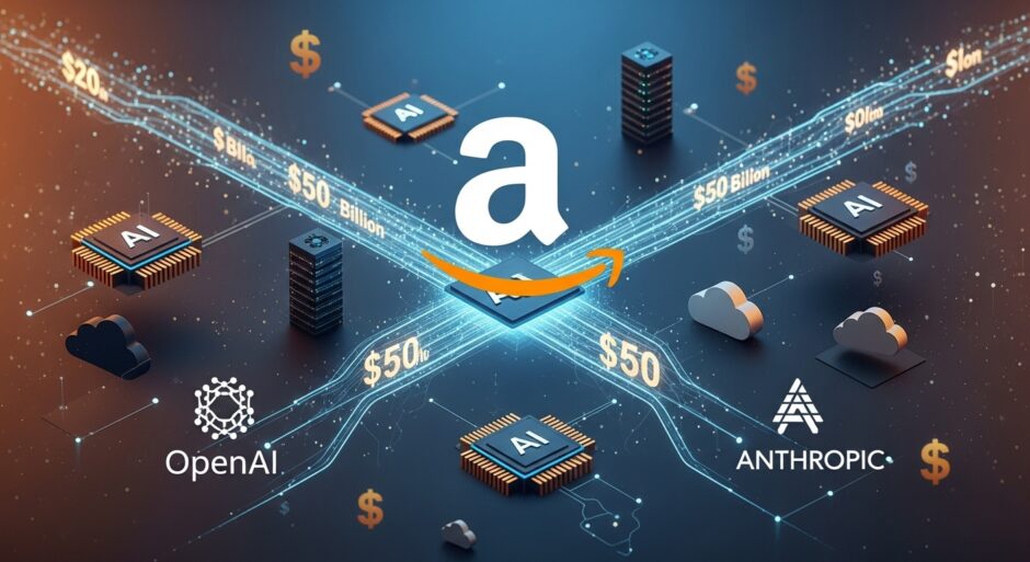 AmazonがOpenAIに最大500億ドル投資検討　競合Anthropicに続く戦略的出資