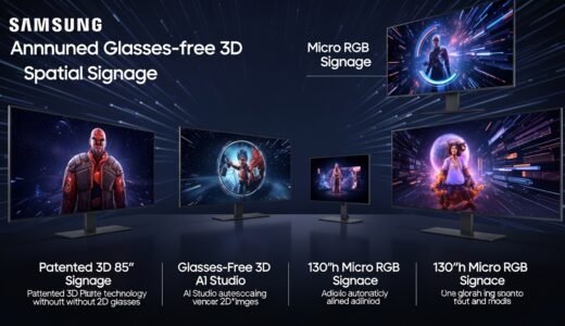 メガネ不要の3Dサイネージ、Samsungが世界展開。AIが2D画像を自動変換