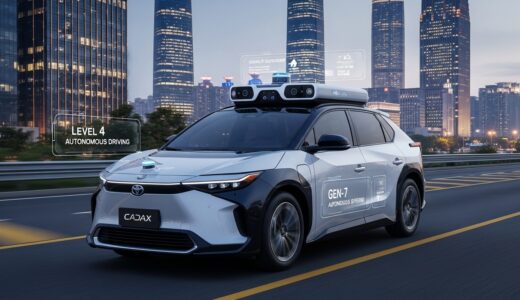 Pony.aiとToyota、bZ4X Robotaxi量産開始。2026年に1,000台展開へ