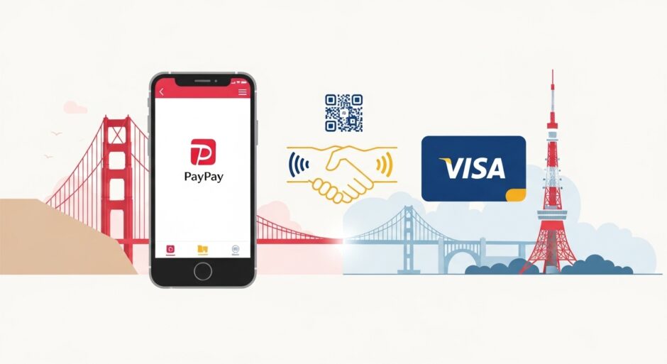 PayPayとVisa提携、米国進出へ新会社設立──NFC×QRコード「デュアルモード」で世界展開