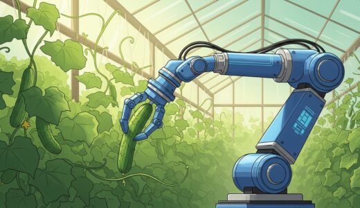 安川電機×JA全農、AIきゅうり収穫ロボットが佐賀の農場で稼働開始——葉かきと収穫を1台に統合