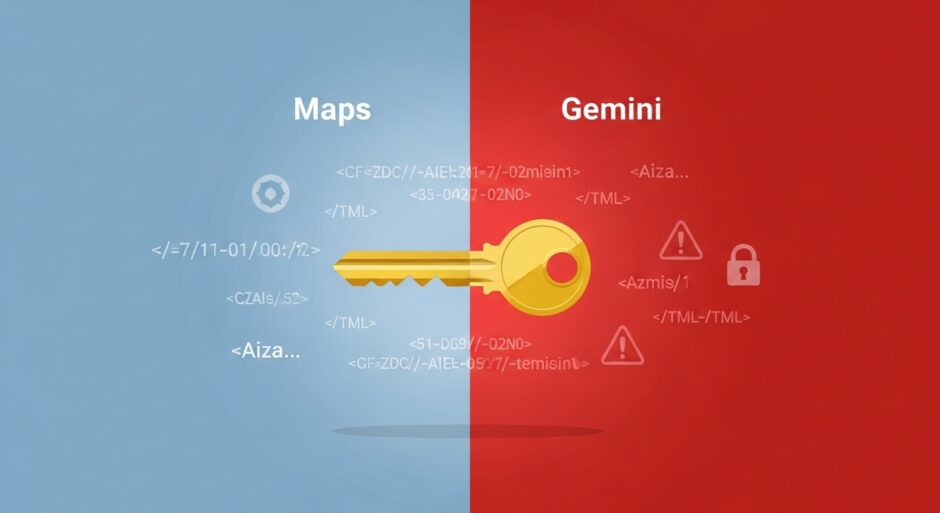 Google APIキーがGeminiの認証情報に——公開ウェブ上で約3,000件の有効キーが発見される