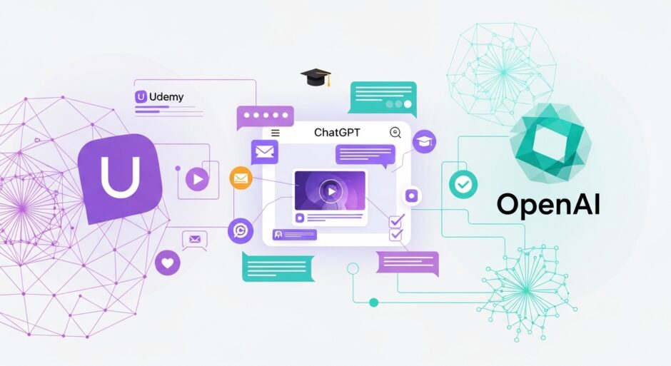 Udemy×OpenAI提携、ChatGPT会話中に直接コース受講が可能に